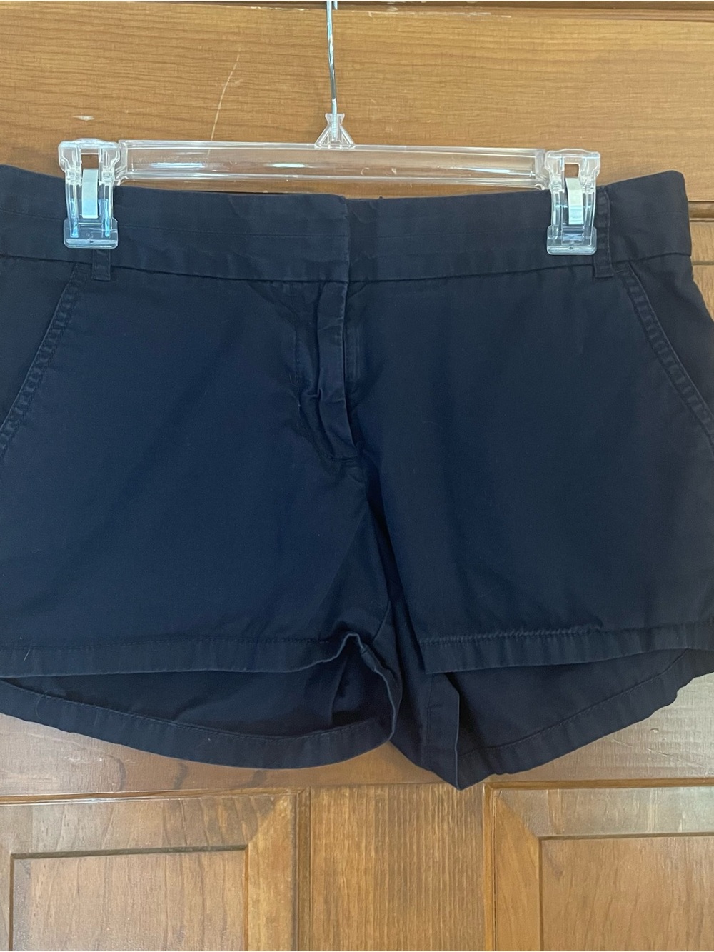 J. Crew Women's Navy Tailored Chino “Broken-In” 100% Cotton Shorts, Size 4